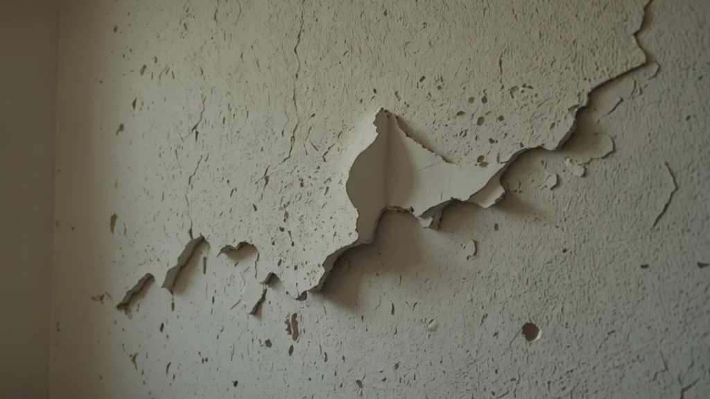 peeling paint on walls