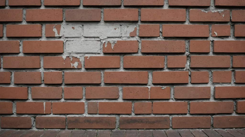 efflorescence on brickwork